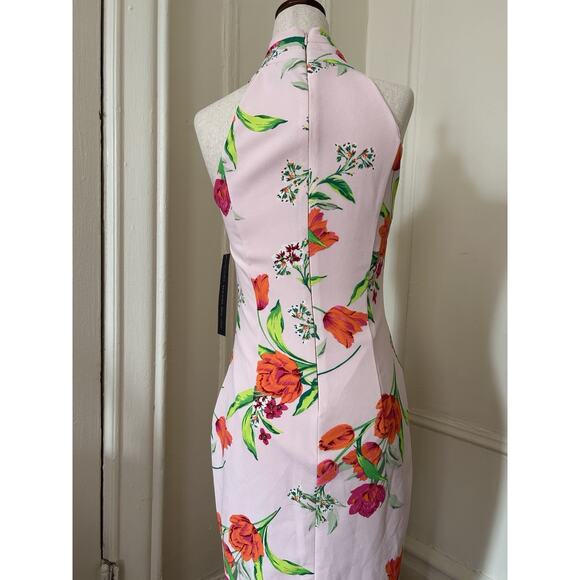 Rachel Roy Floral Wrap Neck Dress | Small - Picture 3 of 4